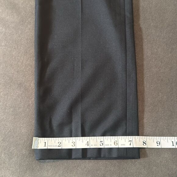 Men’s Black Formal Flat Fronted Dress Pants Size 36 (L) NWOT - Picture 4 of 9